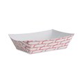 Boardwalk Paper Food Tray, 2lb., Red Weave, PK1000 BWK 30LAG200